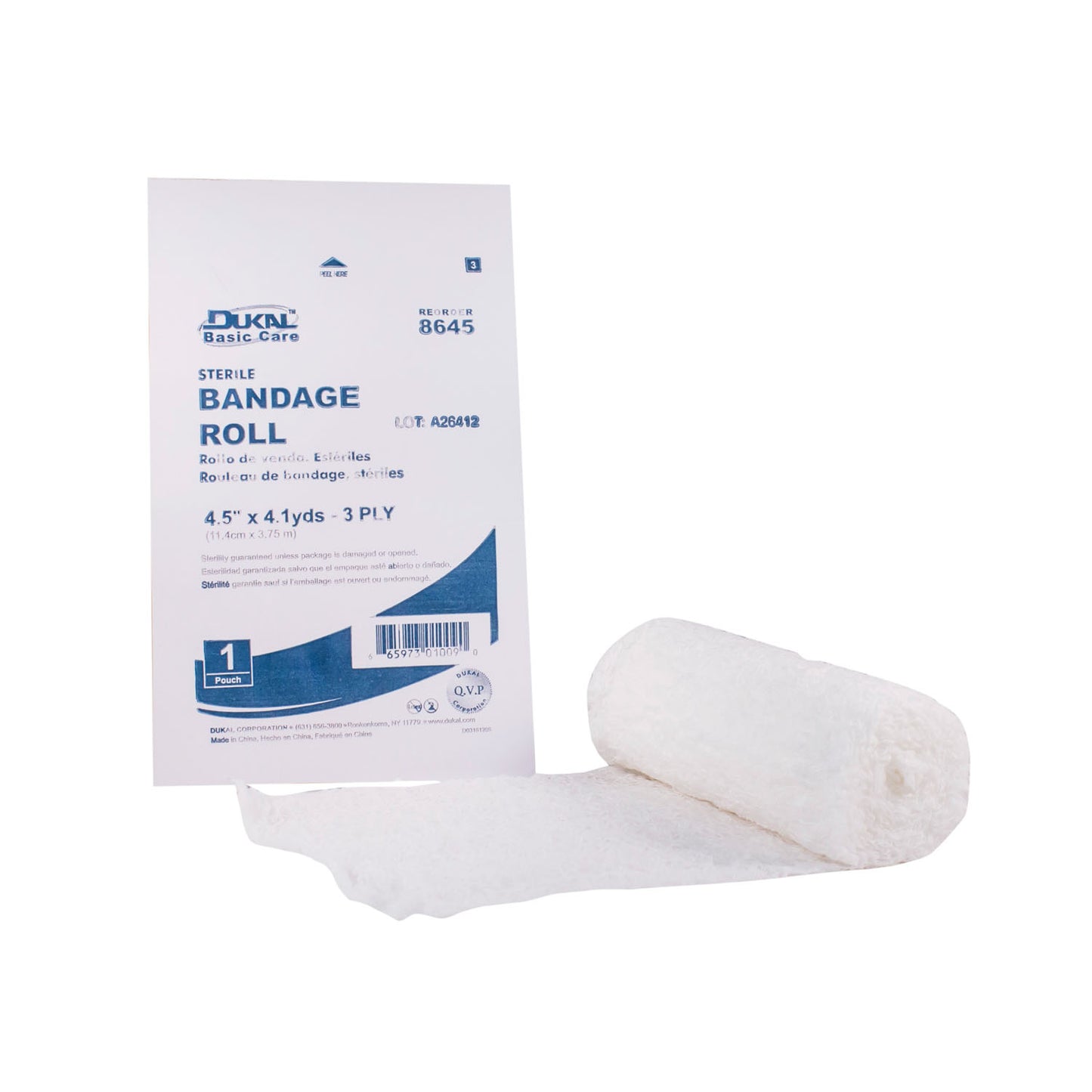 Dukal Basic Care Bandage Roll, DUK 8645