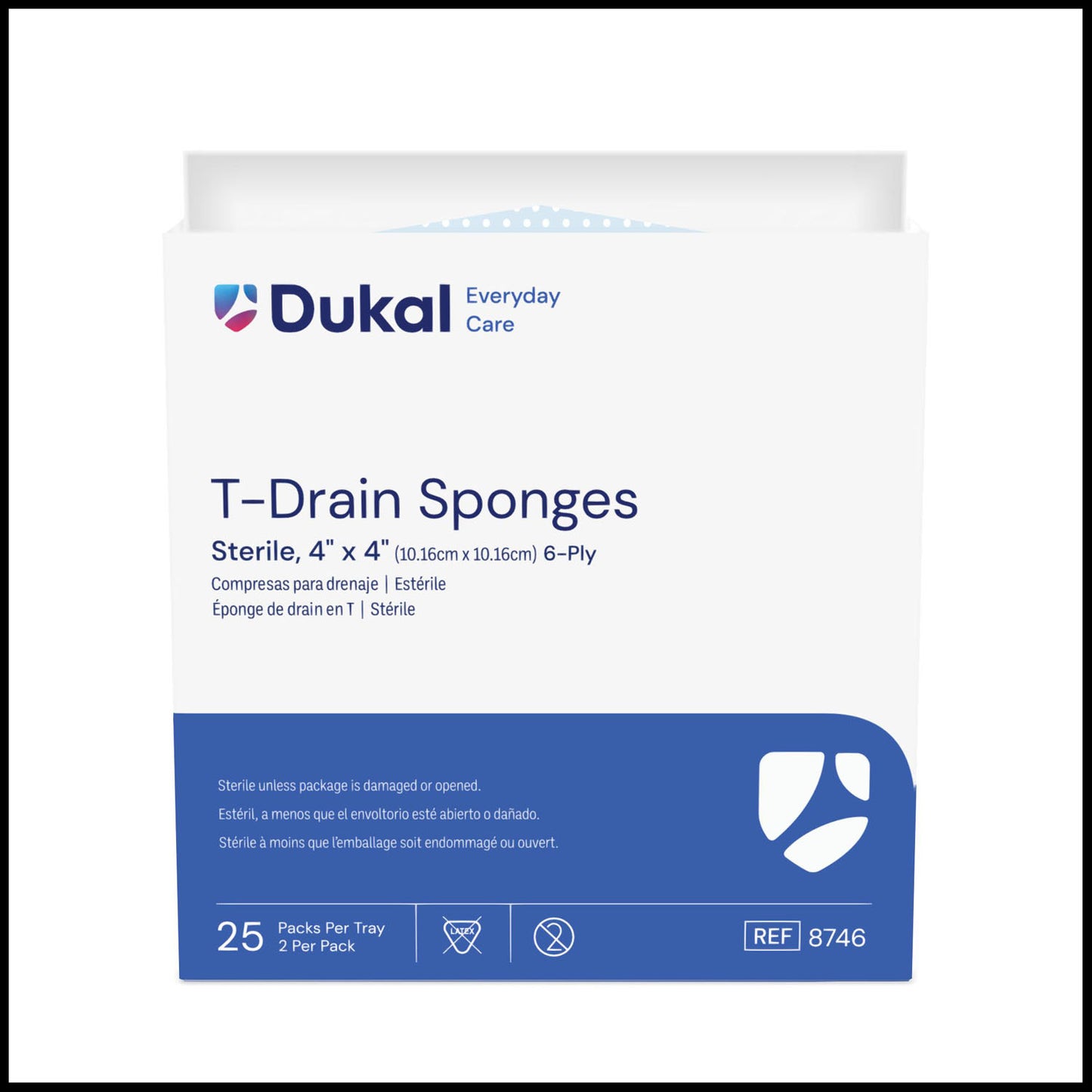 Dukal Iv & T-Drain Sponges, DUK 8746