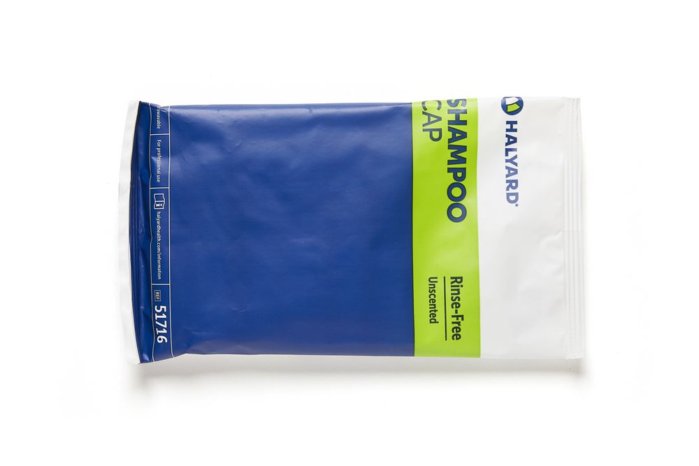 Halyard Rinse Free Shampoo Cap, HAL 51716
