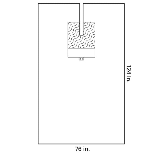 Halyard Eent Split Drape, KIM 89352