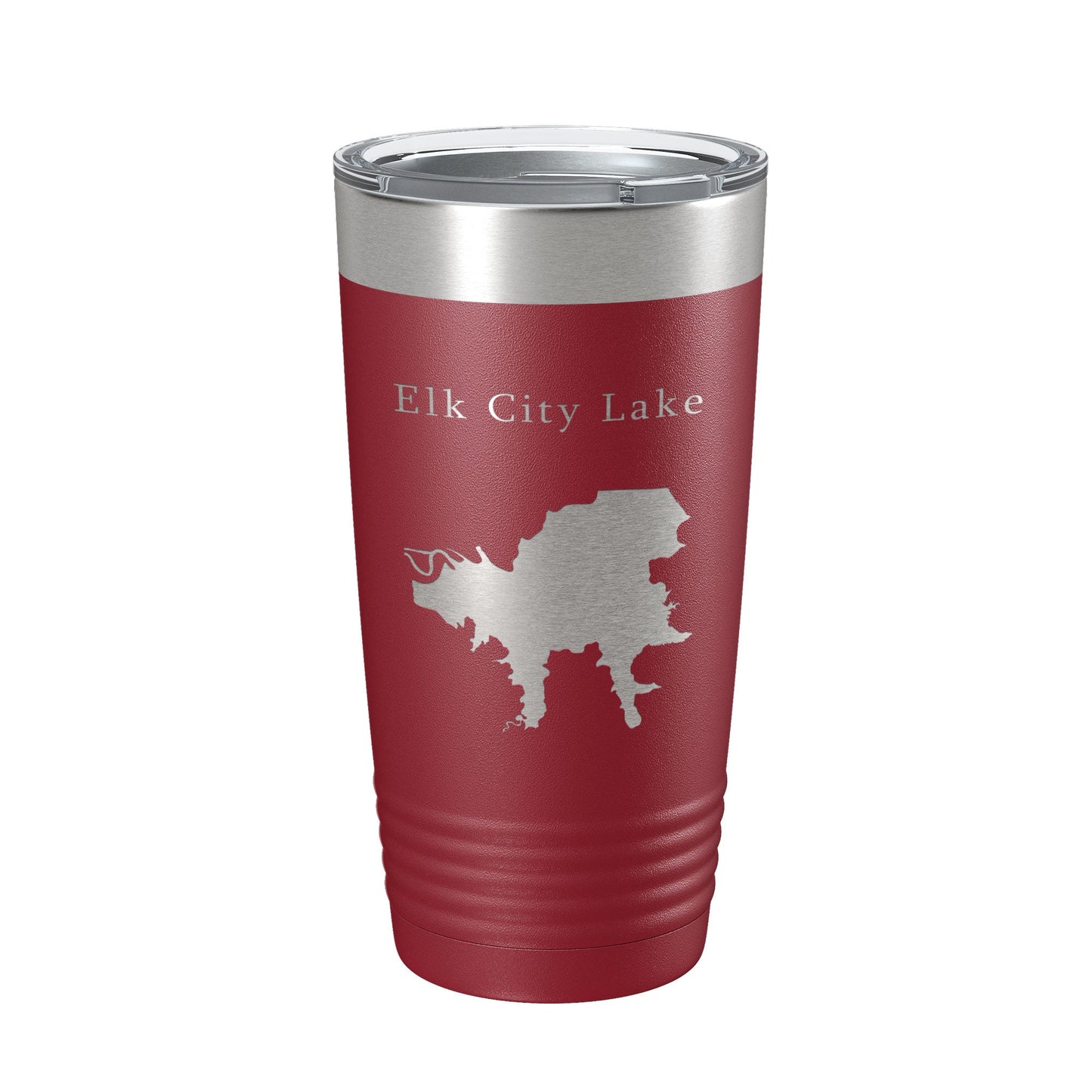 Elk City Lake Map Tumbler Travel Mug Insulated Laser Engraved Coffee Cup Kansas 20 oz-18