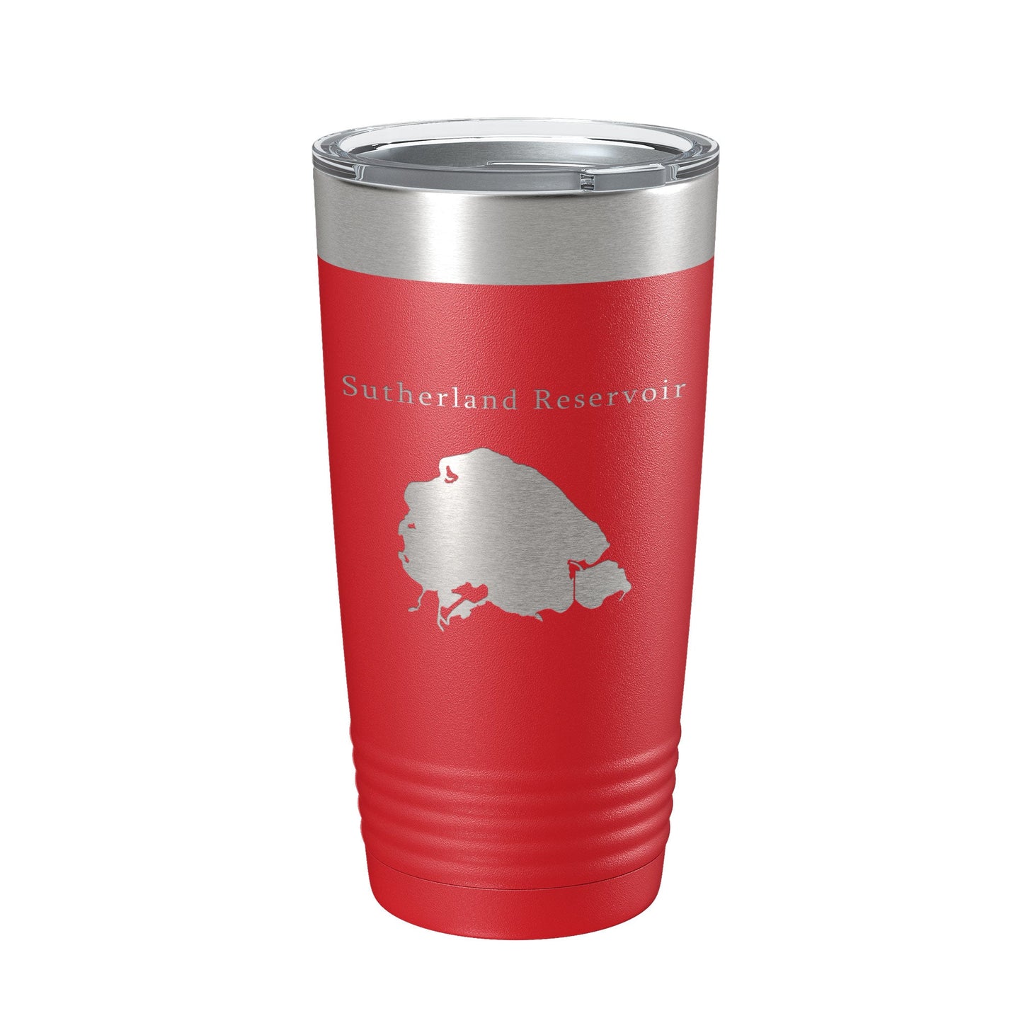 Sutherland Reservoir Tumbler Lake Map Travel Mug Insulated Laser Engraved Coffee Cup Nebraska 20 oz-10