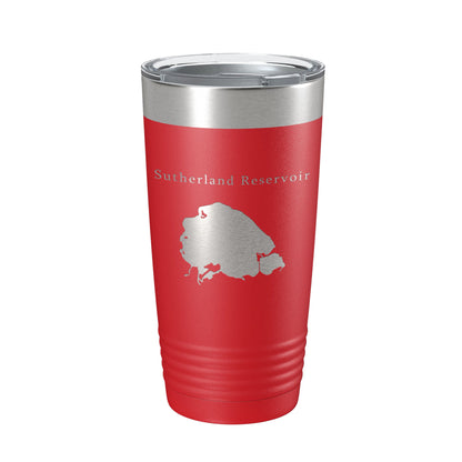 Sutherland Reservoir Tumbler Lake Map Travel Mug Insulated Laser Engraved Coffee Cup Nebraska 20 oz-10