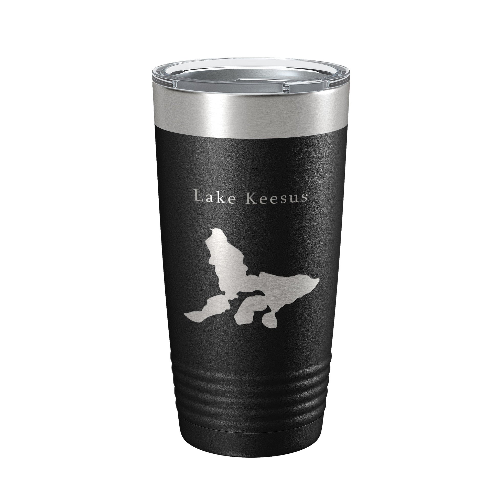 Lake Keesus Map Tumbler Travel Mug Insulated Laser Engraved Coffee Cup Wisconsin 20 oz-5
