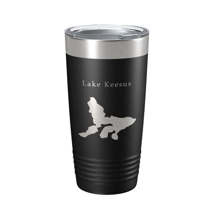 Lake Keesus Map Tumbler Travel Mug Insulated Laser Engraved Coffee Cup Wisconsin 20 oz-5