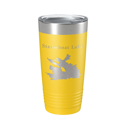 Steamboat Lake Map Tumbler Travel Mug Insulated Laser Engraved Coffee Cup Colorado 20 oz-19