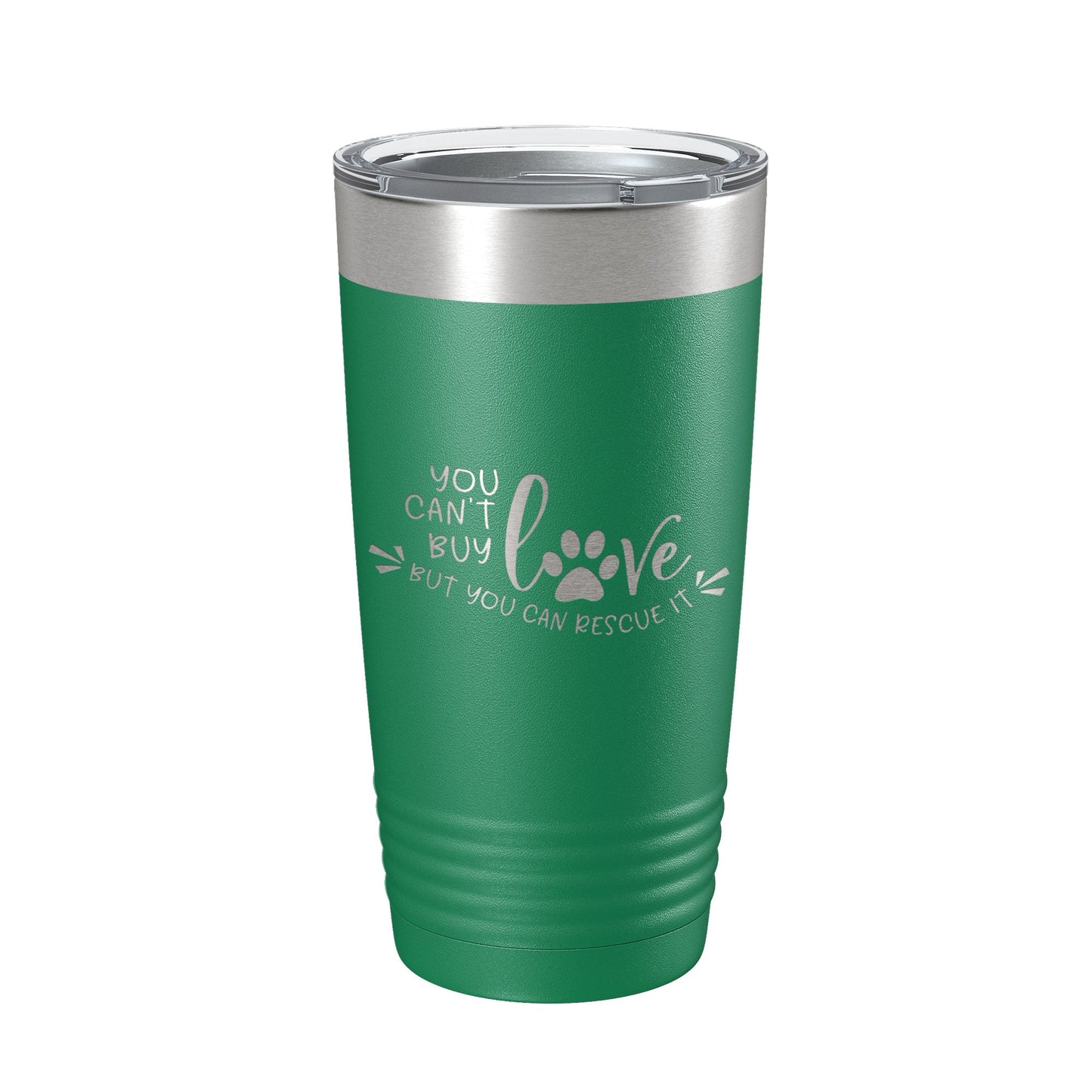 Rescue Dog Tumbler You Can't Buy Love But You Can Rescue It Travel Mug Gift Insulated Laser Engraved Coffee Cup 20 oz-9