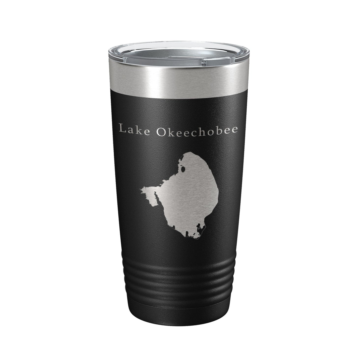 Lake Okeechobee Map Tumbler Travel Mug Insulated Laser Engraved Coffee Cup Florida 20 oz-0