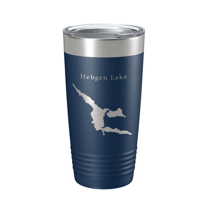 Hebgen Lake Map Tumbler Travel Mug Insulated Laser Engraved Coffee Cup Montana 20 oz-2
