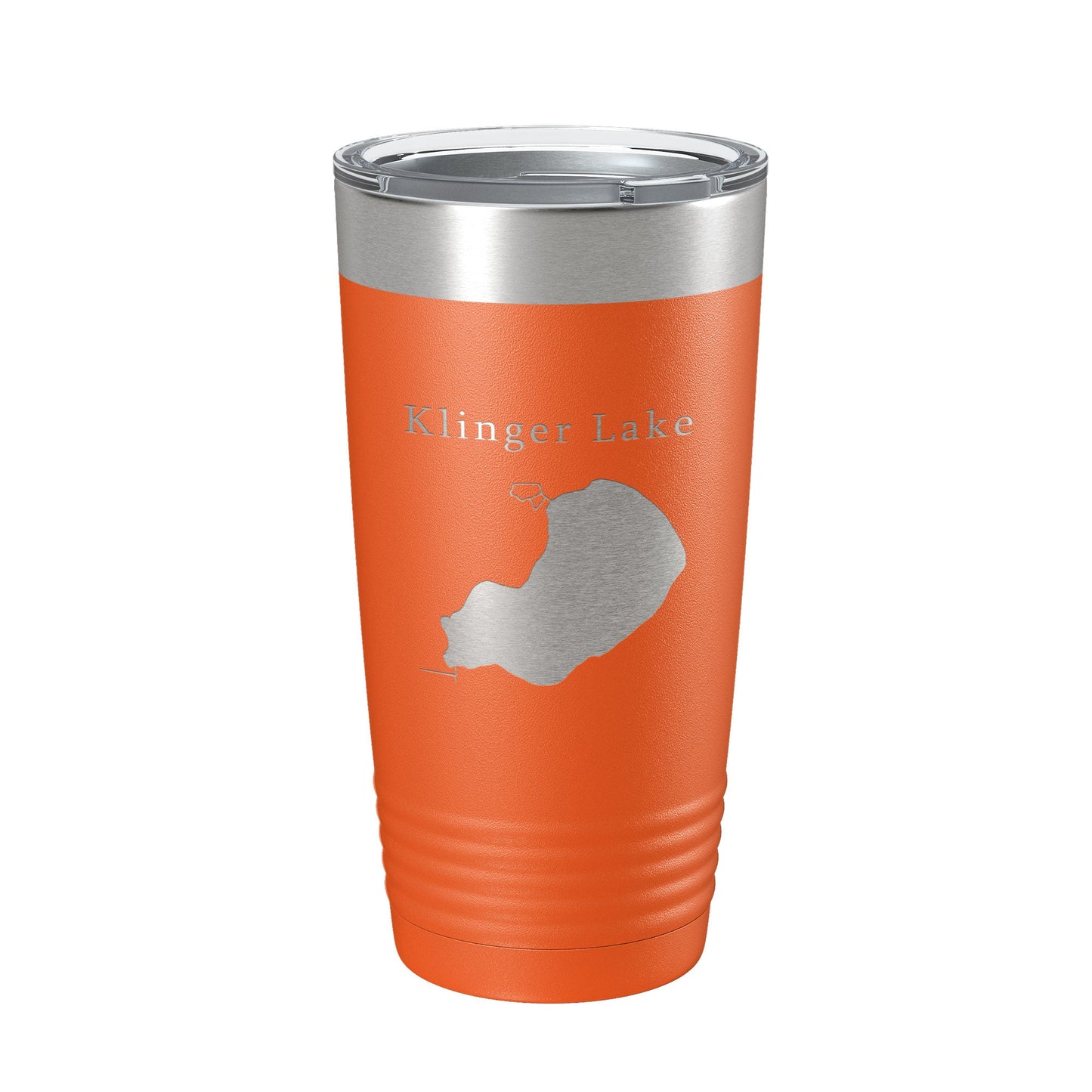Klinger Lake Map Tumbler Travel Mug Insulated Laser Engraved Coffee Cup Michigan 20 oz-17