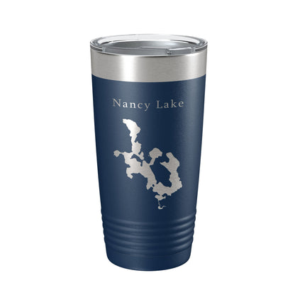 Nancy Lake Map Tumbler Travel Mug Insulated Laser Engraved Coffee Cup Alaska 20 oz-8