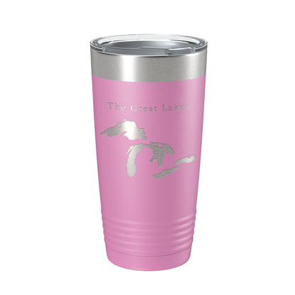 The Great Lakes Map Tumbler Travel Mug Insulated Laser Engraved Coffee Cup Superior, Michigan, Huron, Erie and Ontario 20 oz-14