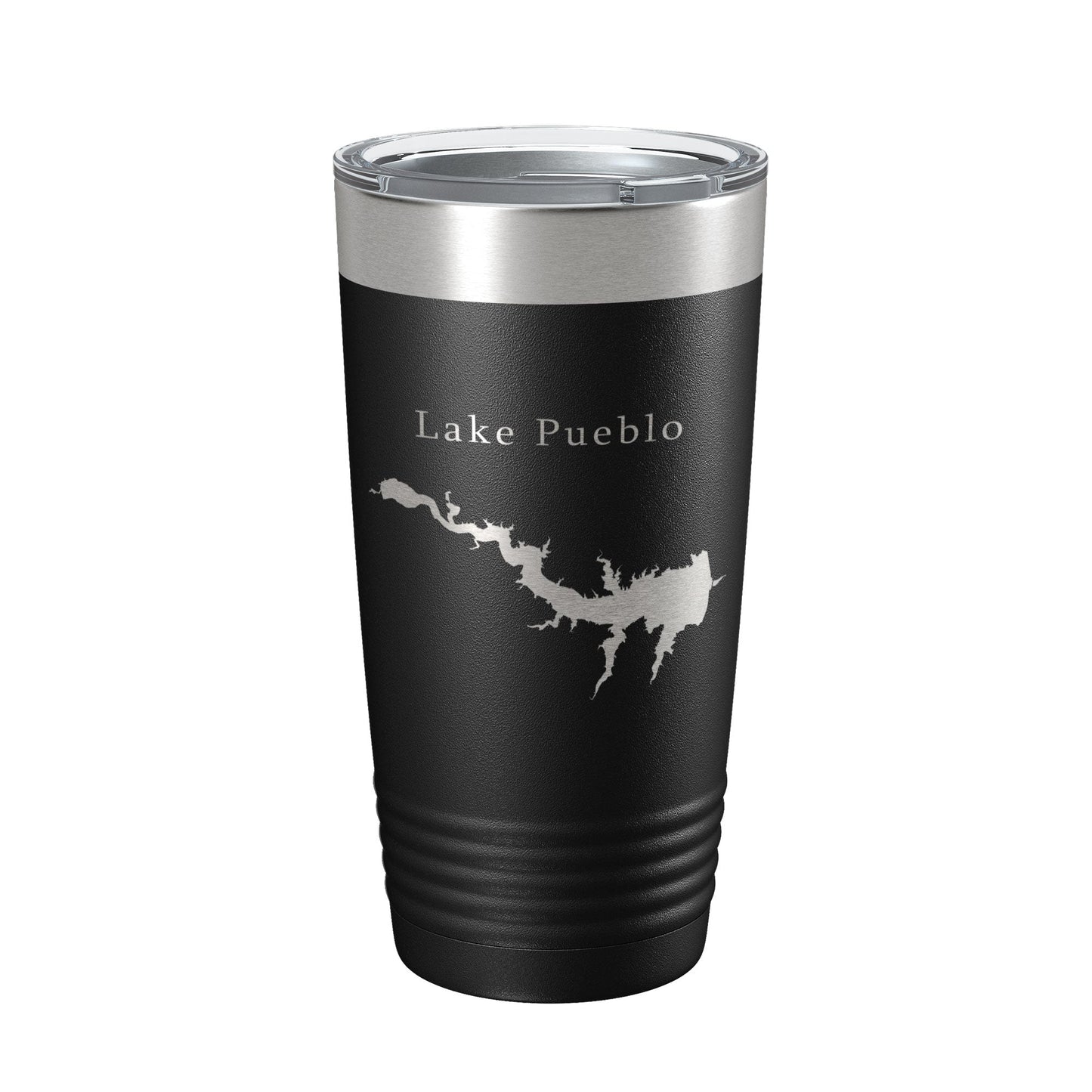 Lake Pueblo Map Tumbler Travel Mug Insulated Laser Engraved Coffee Cup Colorado 20 oz-0