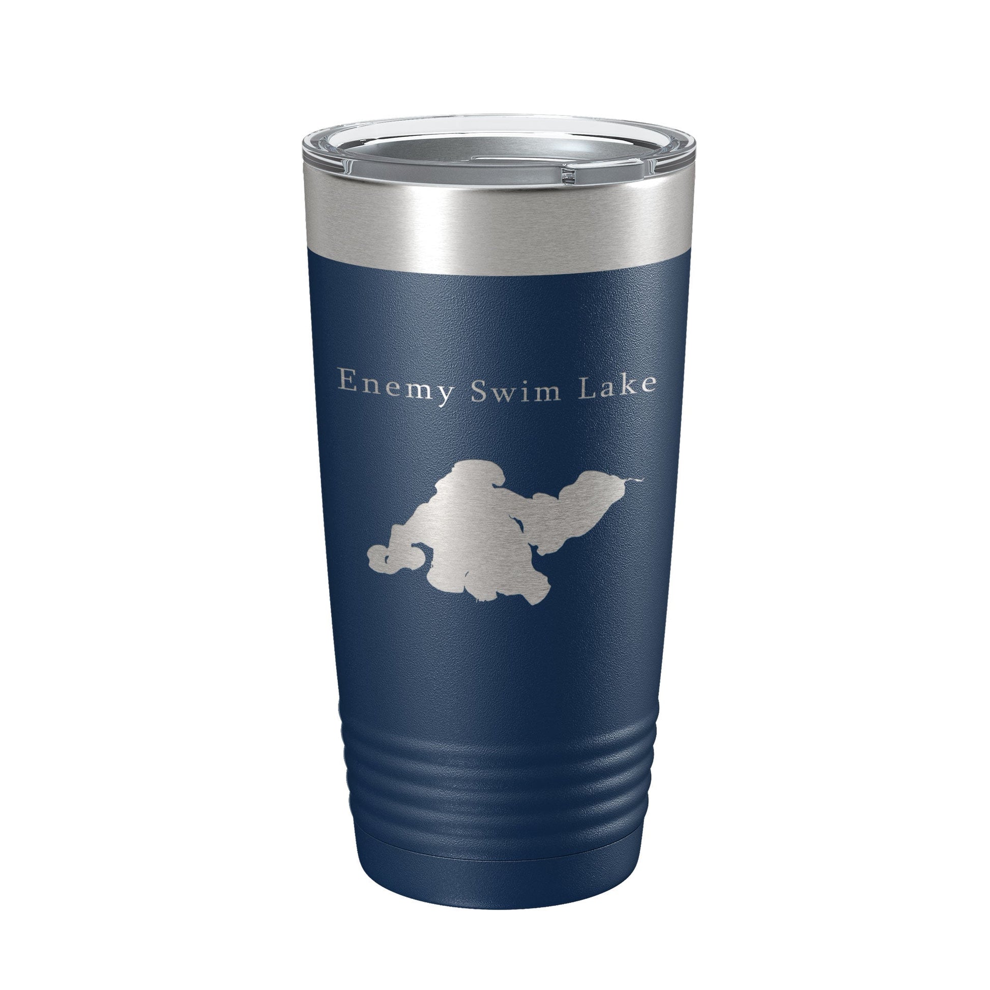 Enemy Swim Lake Map Tumbler Travel Mug Insulated Laser Engraved Coffee Cup South Dakota 20 oz-2