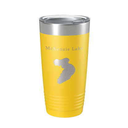 McKenzie Lake Map Tumbler Travel Mug Insulated Laser Engraved Coffee Cup Wisconsin 20 oz-19