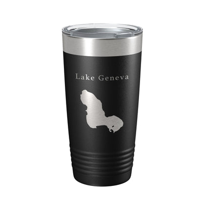 Lake Geneva Map Tumbler Travel Mug Insulated Laser Engraved Coffee Cup Florida 20 oz-5