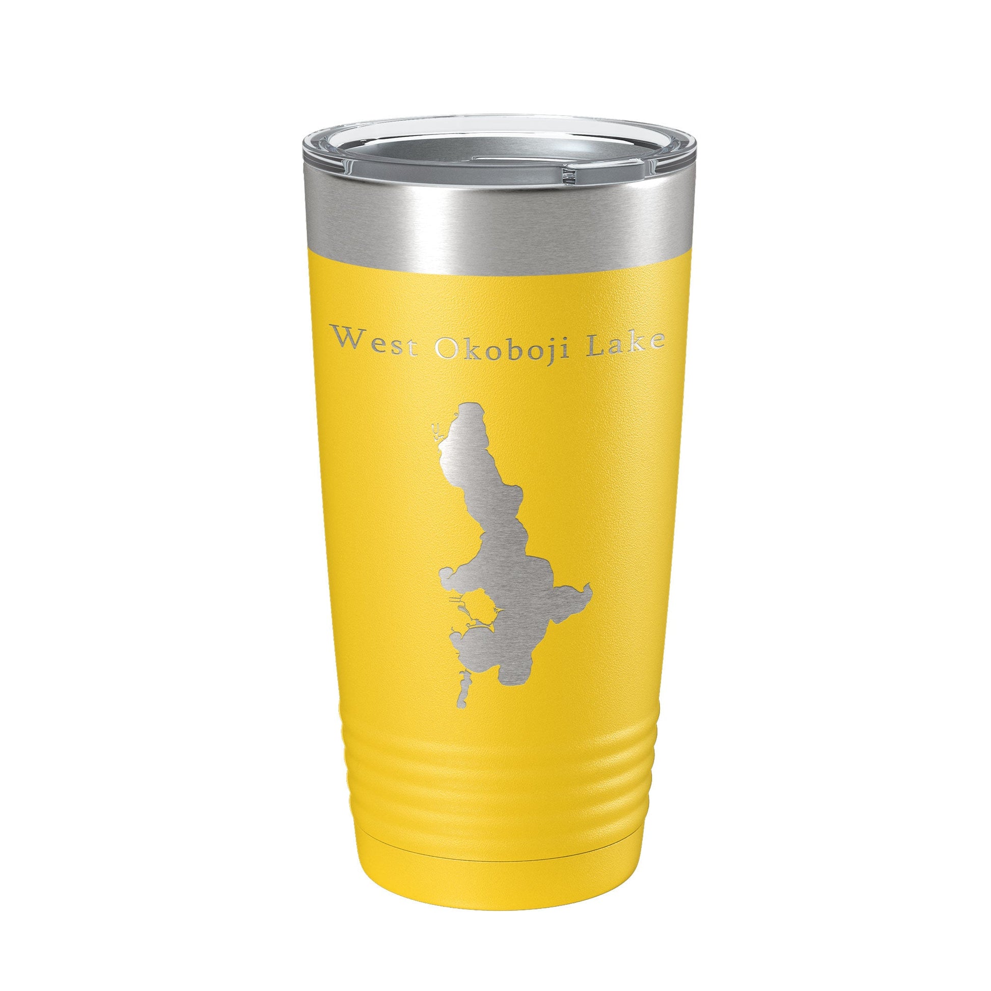 West Okoboji Lake Map Tumbler Travel Mug Insulated Laser Engraved Coffee Cup Iowa 20 oz-4