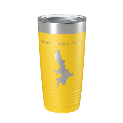 West Okoboji Lake Map Tumbler Travel Mug Insulated Laser Engraved Coffee Cup Iowa 20 oz-4