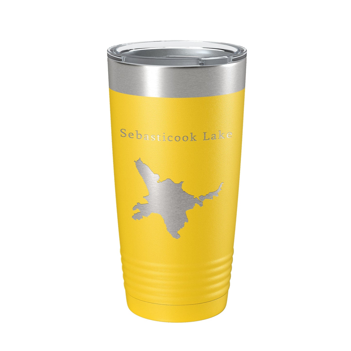 Sebasticook Lake Map Tumbler Travel Mug Insulated Laser Engraved Coffee Cup Maine 20 oz-19