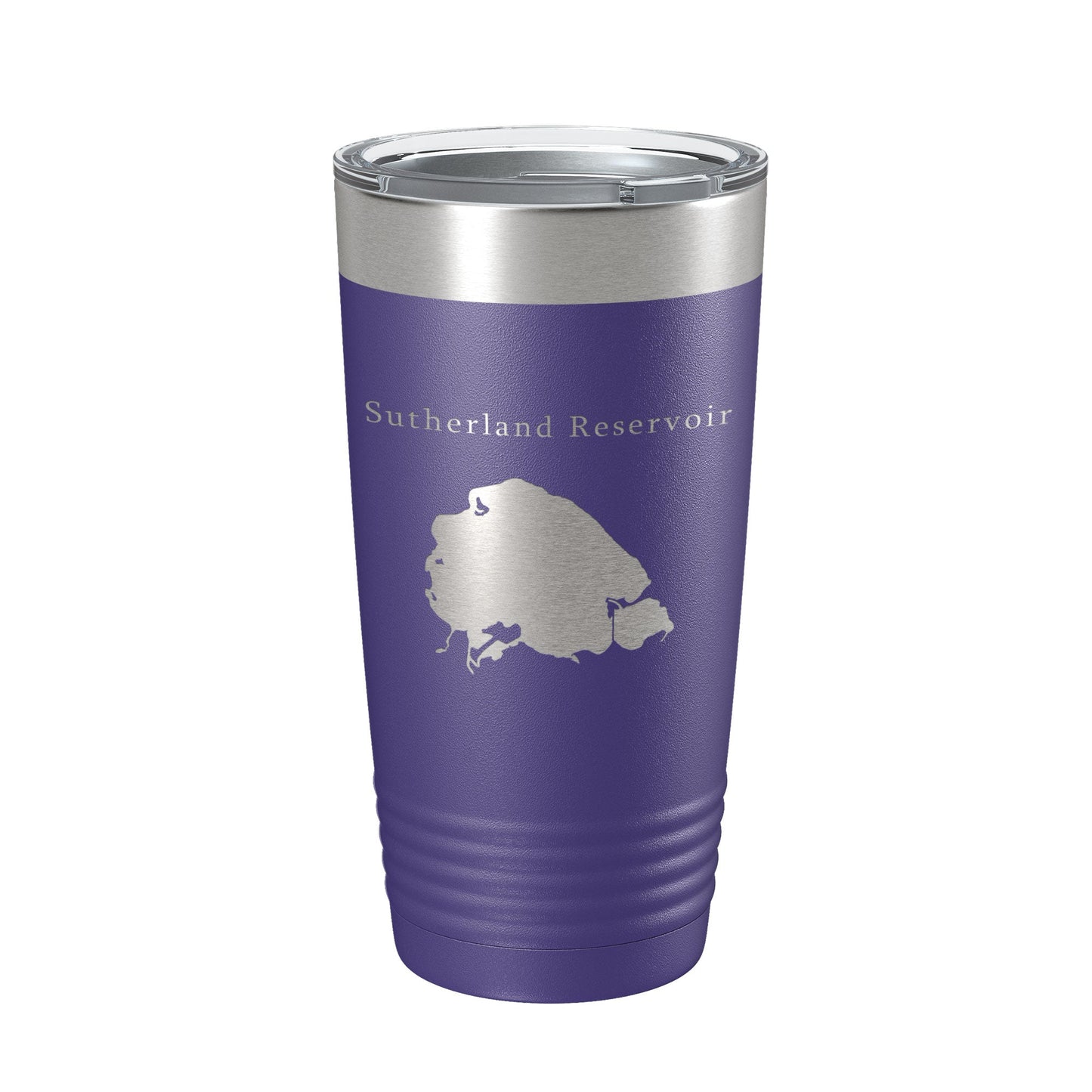 Sutherland Reservoir Tumbler Lake Map Travel Mug Insulated Laser Engraved Coffee Cup Nebraska 20 oz-15
