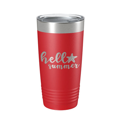 Hello Summer Tumbler Travel Mug Insulated Laser Engraved Coffee Cup 20 oz-10