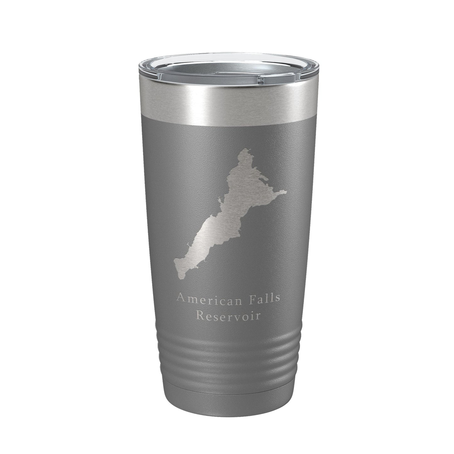 American Falls Reservoir Tumbler Lake Map Travel Mug Insulated Laser Engraved Coffee Cup Snake River Idaho 20 oz-16