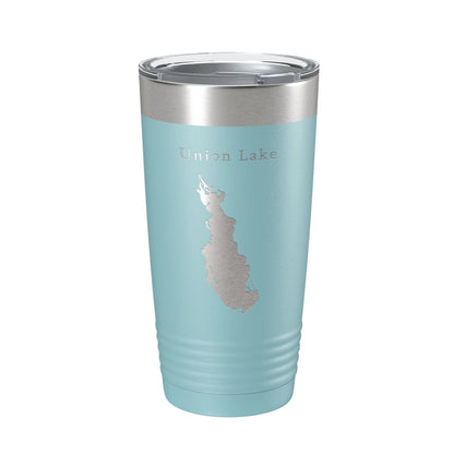 Union Lake Map Tumbler Travel Mug Insulated Laser Engraved Coffee Cup New Jersey 20 oz-13
