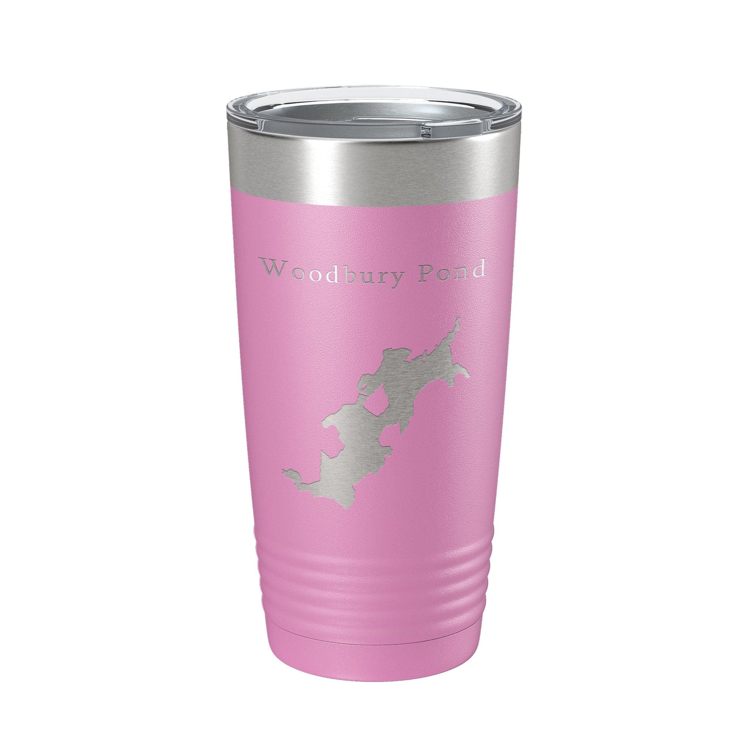Woodbury Pond Tumbler Lake Map Travel Mug Insulated Laser Engraved Coffee Cup Maine 20 oz-14