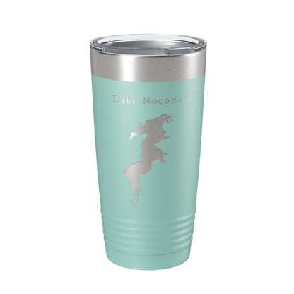 Lake Nocona Map Tumbler Travel Mug Insulated Laser Engraved Coffee Cup Texas 20 oz-12