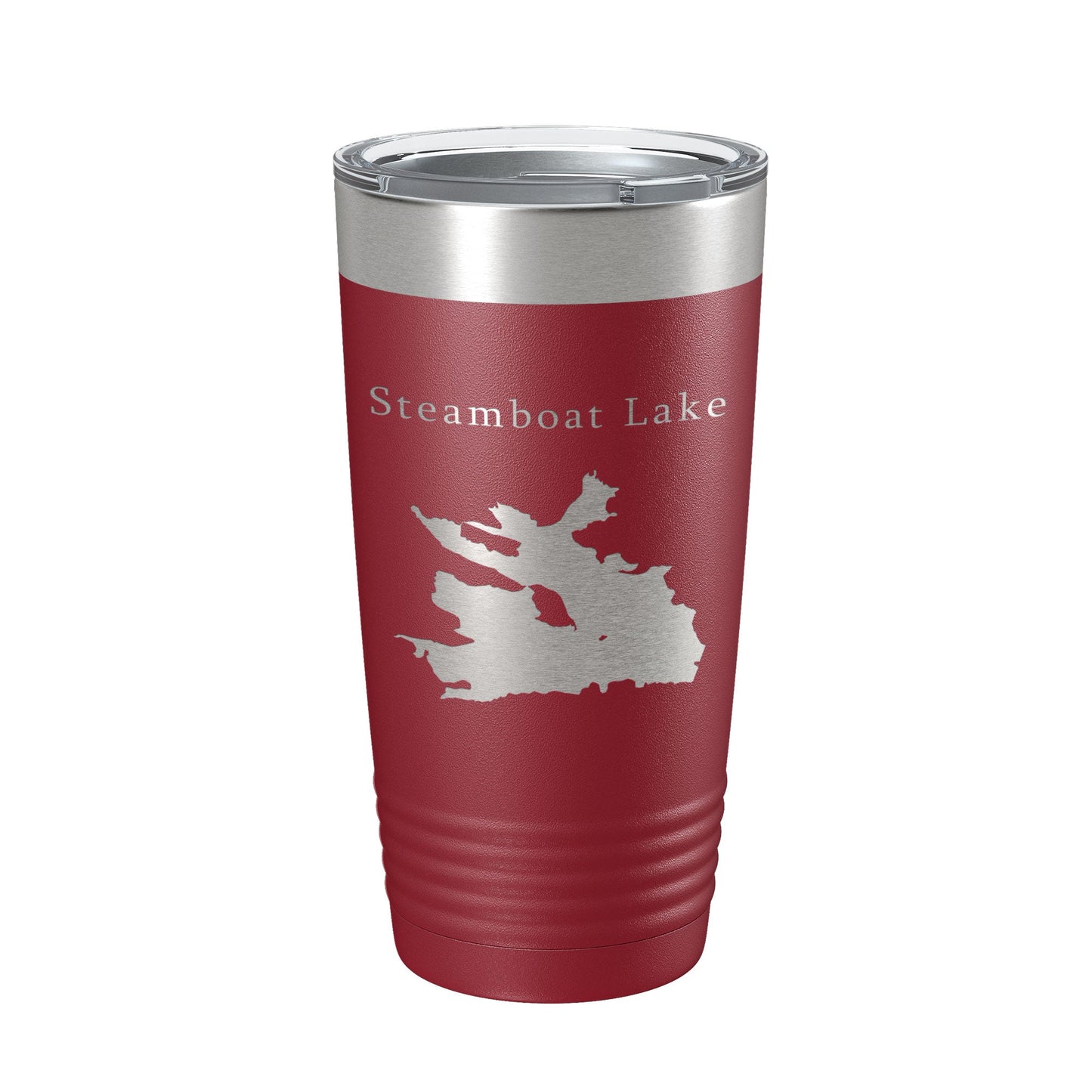 Steamboat Lake Map Tumbler Travel Mug Insulated Laser Engraved Coffee Cup Colorado 20 oz-18