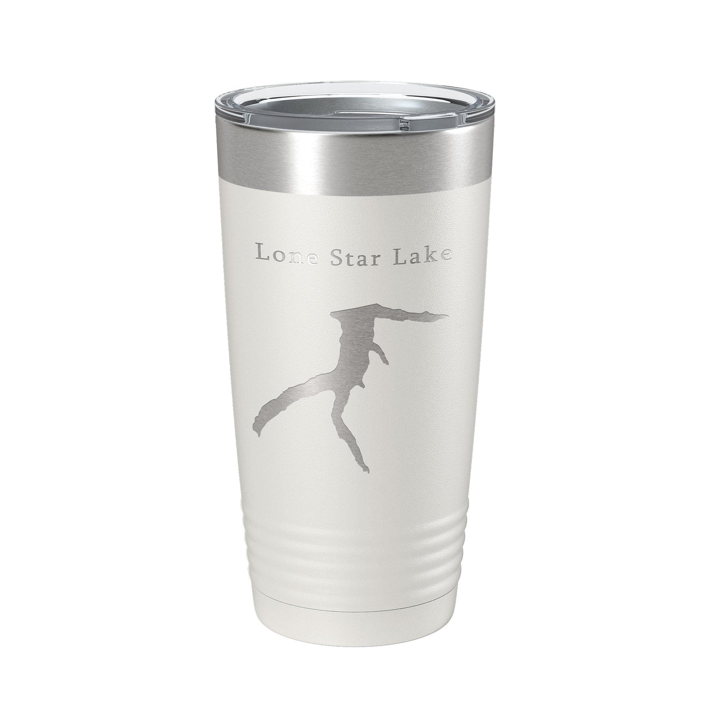 Lone Star Lake Map Tumbler Travel Mug Insulated Laser Engraved Coffee Cup Kansas 20 oz-7