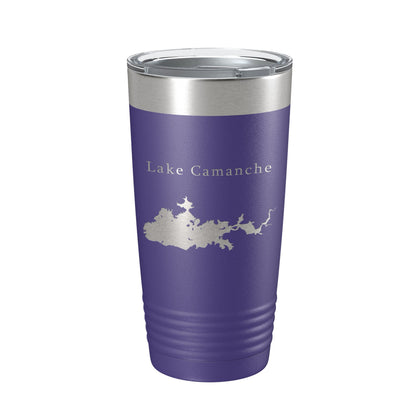 Lake Camanche Map Tumbler Travel Mug Insulated Laser Engraved Coffee Cup California 20 oz-15