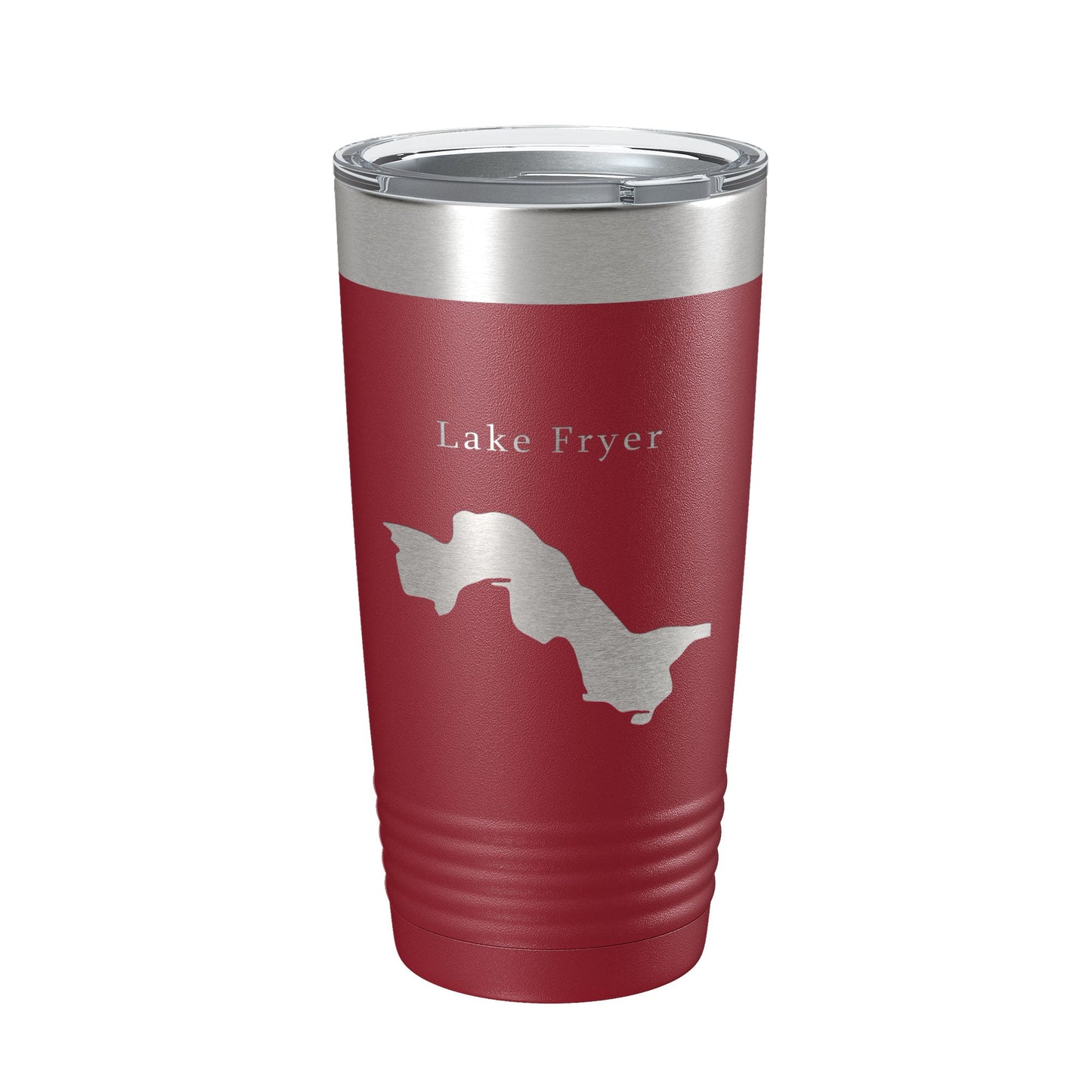 Lake Fryer Map Tumbler Travel Mug Insulated Laser Engraved Coffee Cup Texas 20 oz-18