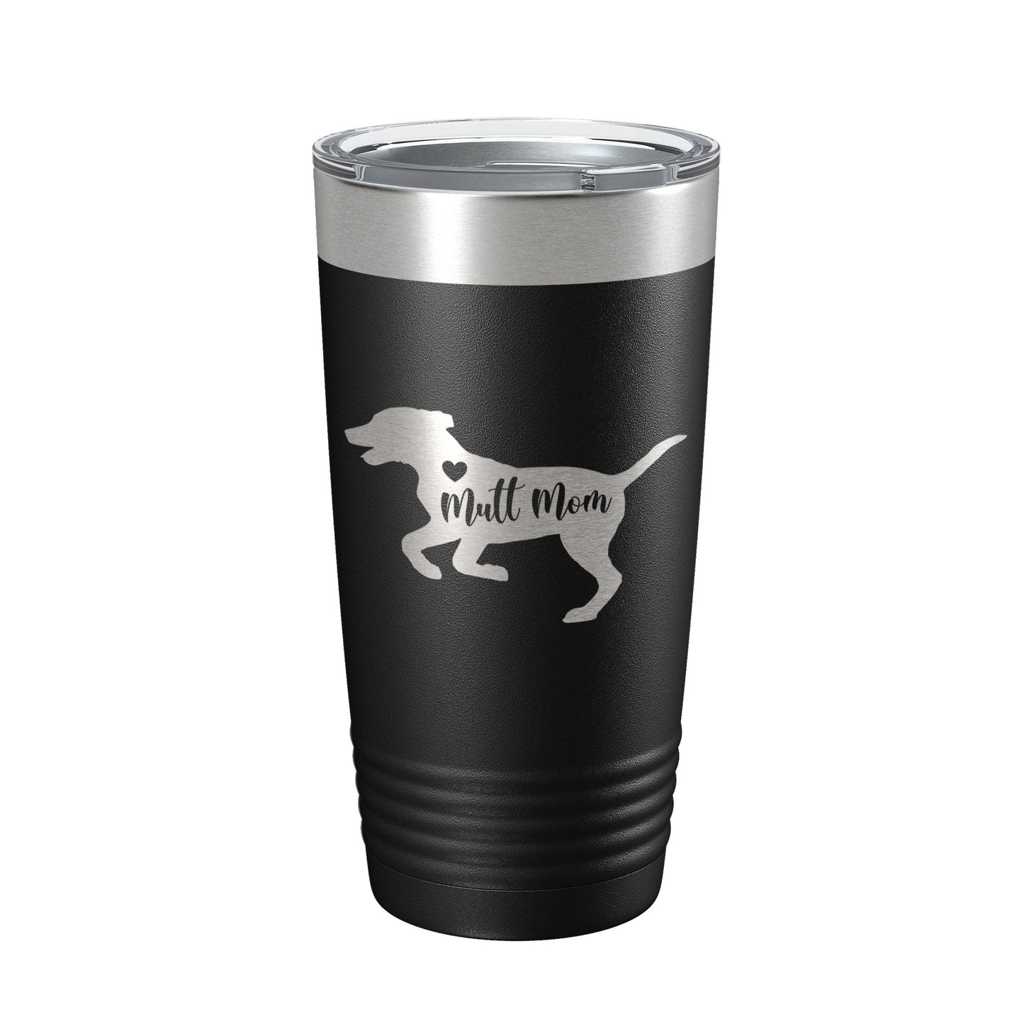 Mutt Mom Tumbler Dog Travel Mug Gift Insulated Laser Engraved Coffee Cup 20 oz-0