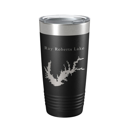 Ray Roberts Lake Map Tumbler Travel Mug Insulated Laser Engraved Coffee Cup Texas 20 oz-5