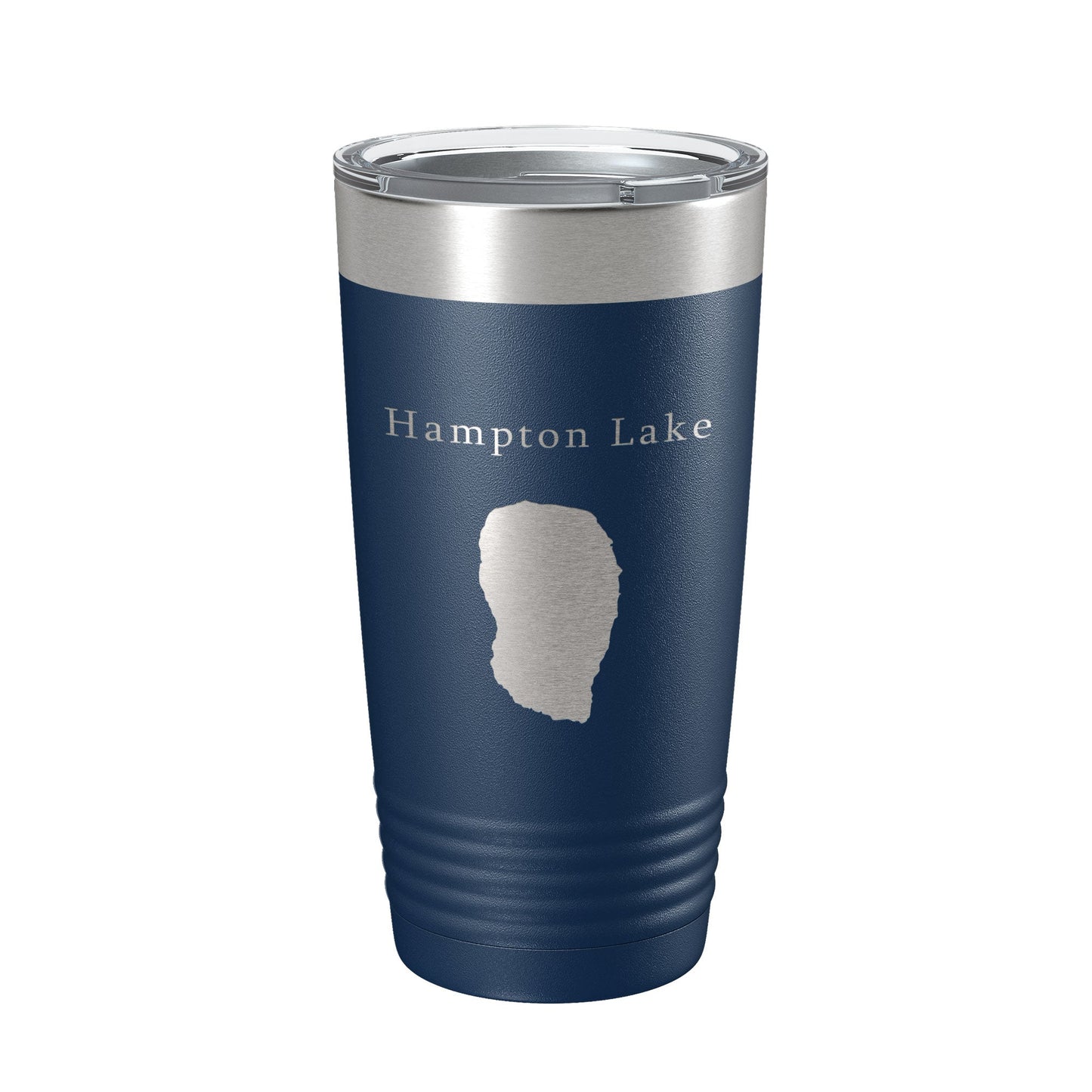 Hampton Lake Map Tumbler Travel Mug Insulated Laser Engraved Coffee Cup Florida 20 oz-2