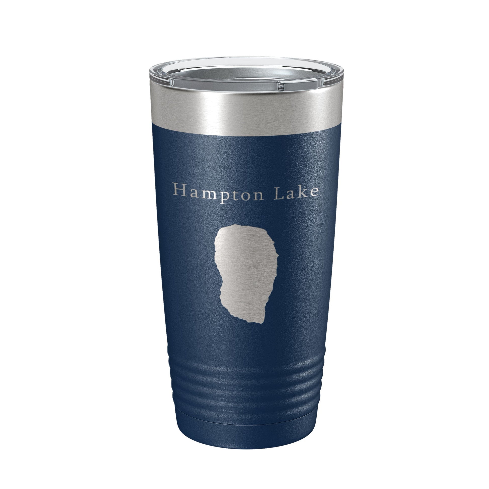 Hampton Lake Map Tumbler Travel Mug Insulated Laser Engraved Coffee Cup Florida 20 oz-2