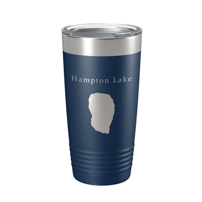 Hampton Lake Map Tumbler Travel Mug Insulated Laser Engraved Coffee Cup Florida 20 oz-8
