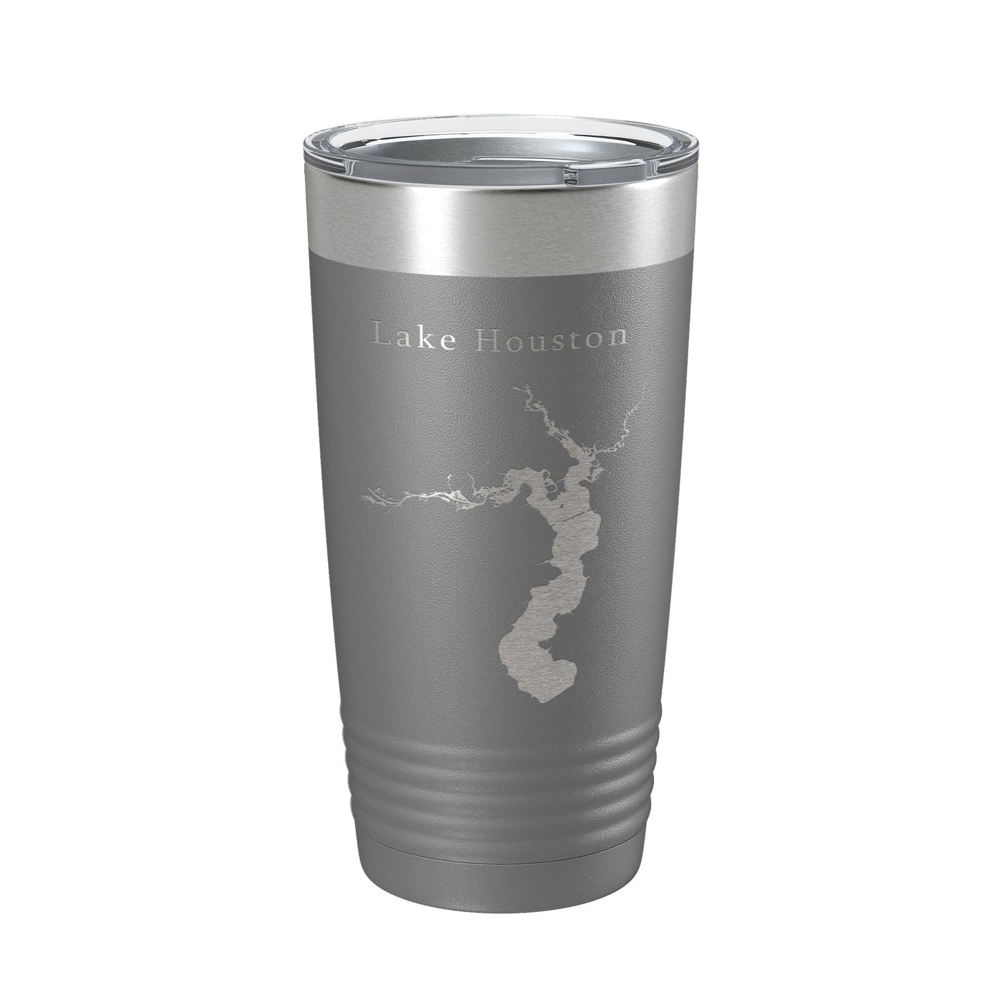 Lake Houston Map Tumbler Travel Mug Insulated Laser Engraved Coffee Cup Texas 20 oz-16
