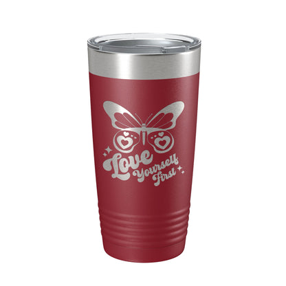 Love Yourself First Tumbler Galentine's Day Single Divorce Breakup Travel Mug Valentine's Gift Insulated Laser Engraved Coffee Cup 20 oz-18