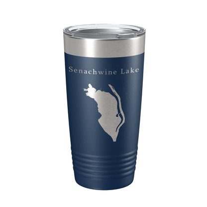 Senachwine Lake Map Tumbler Travel Mug Insulated Laser Engraved Coffee Cup Goose Swan Sawmill Lakes Illinois River 20 oz-8