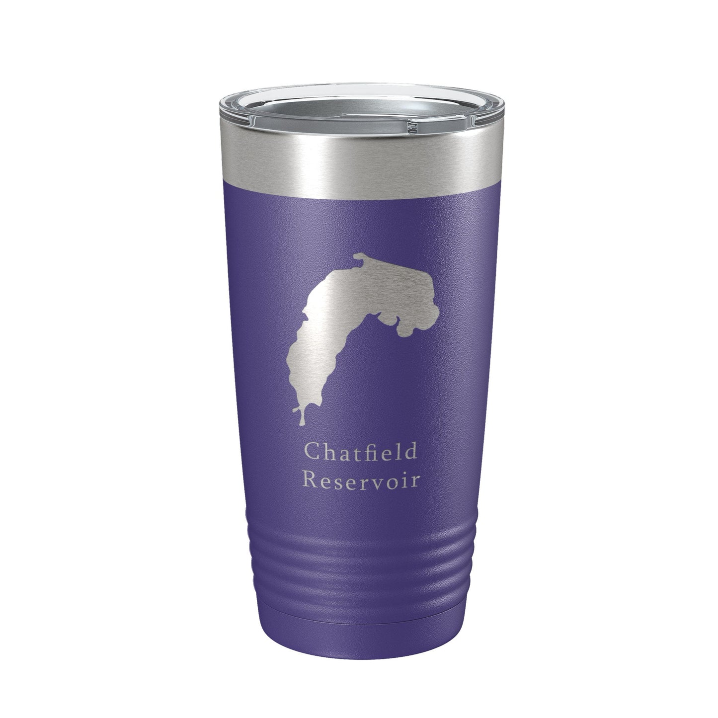 Chatfield Reservoir Tumbler Lake Map Travel Mug Insulated Laser Engraved Coffee Cup Colorado 20 oz-15