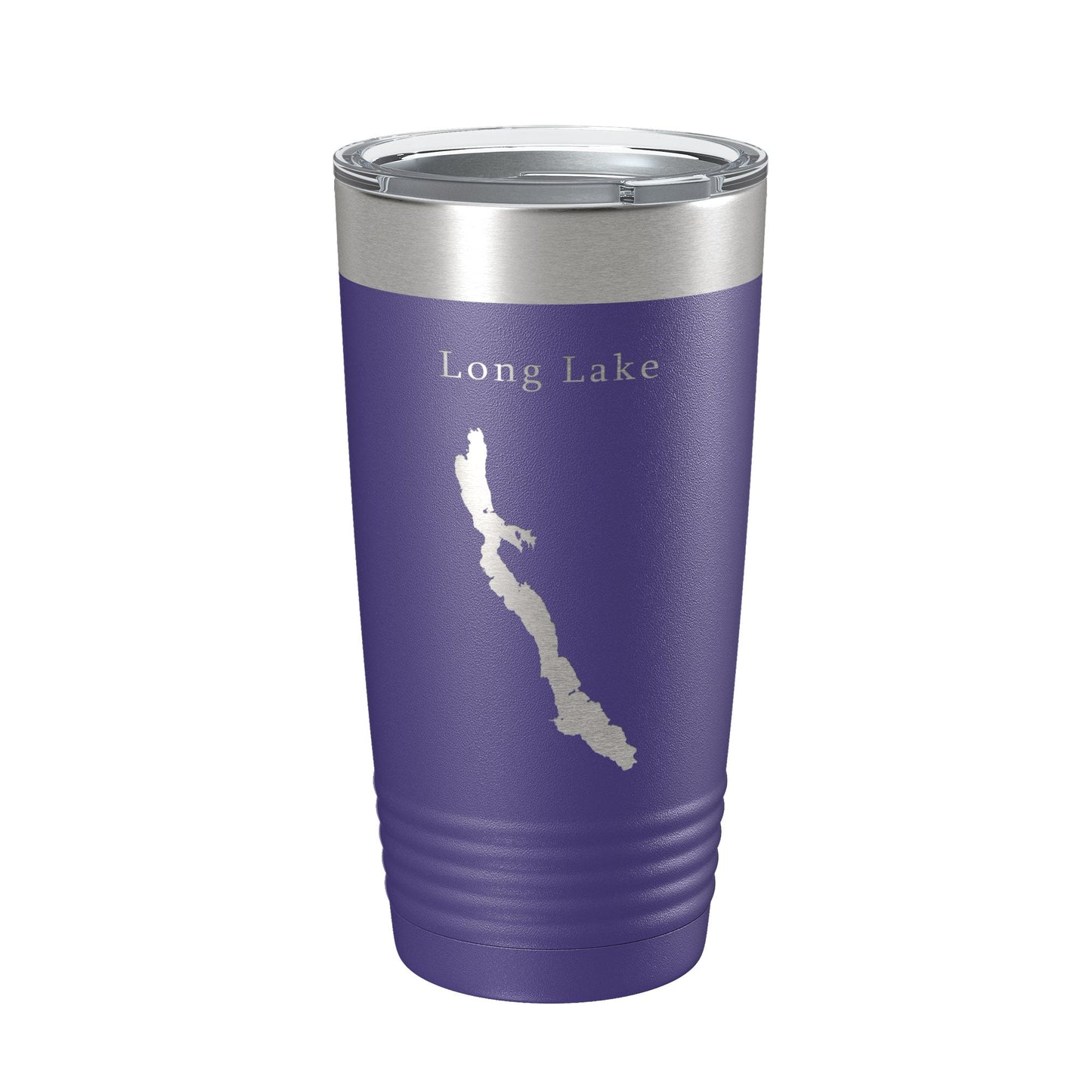 Long Lake Map Tumbler Travel Mug Insulated Laser Engraved Coffee Cup Maine 20 oz-15
