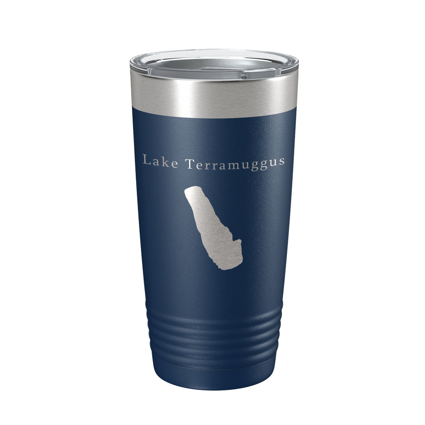 Lake Terramuggus Map Tumbler Travel Mug Insulated Laser Engraved Coffee Cup Connecticut 20 oz-8