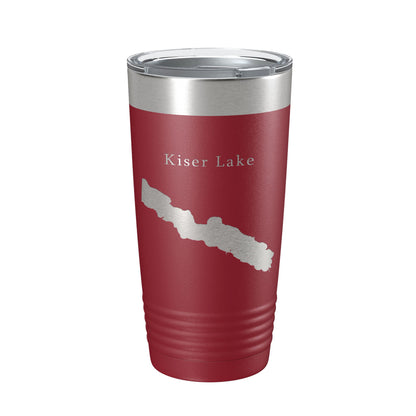 Kiser Lake Map Tumbler Travel Mug Insulated Laser Engraved Coffee Cup Ohio 20 oz-18