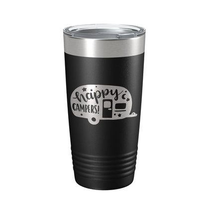 Happy Campers Tumbler RV Camping Travel Mug Gift Insulated Laser Engraved Coffee Cup Tent Outdoors 20 oz-5