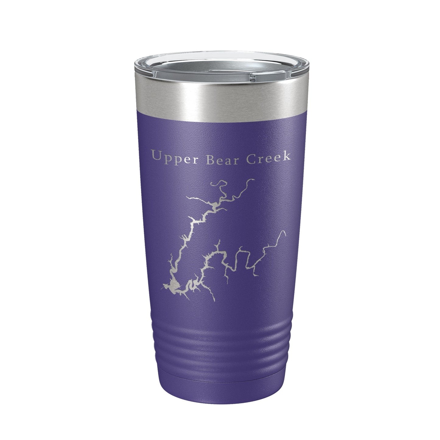 Upper Bear Creek Reservoir Tumbler Lake Map Travel Mug Insulated Laser Engraved Coffee Cup Alabama 20 oz-15