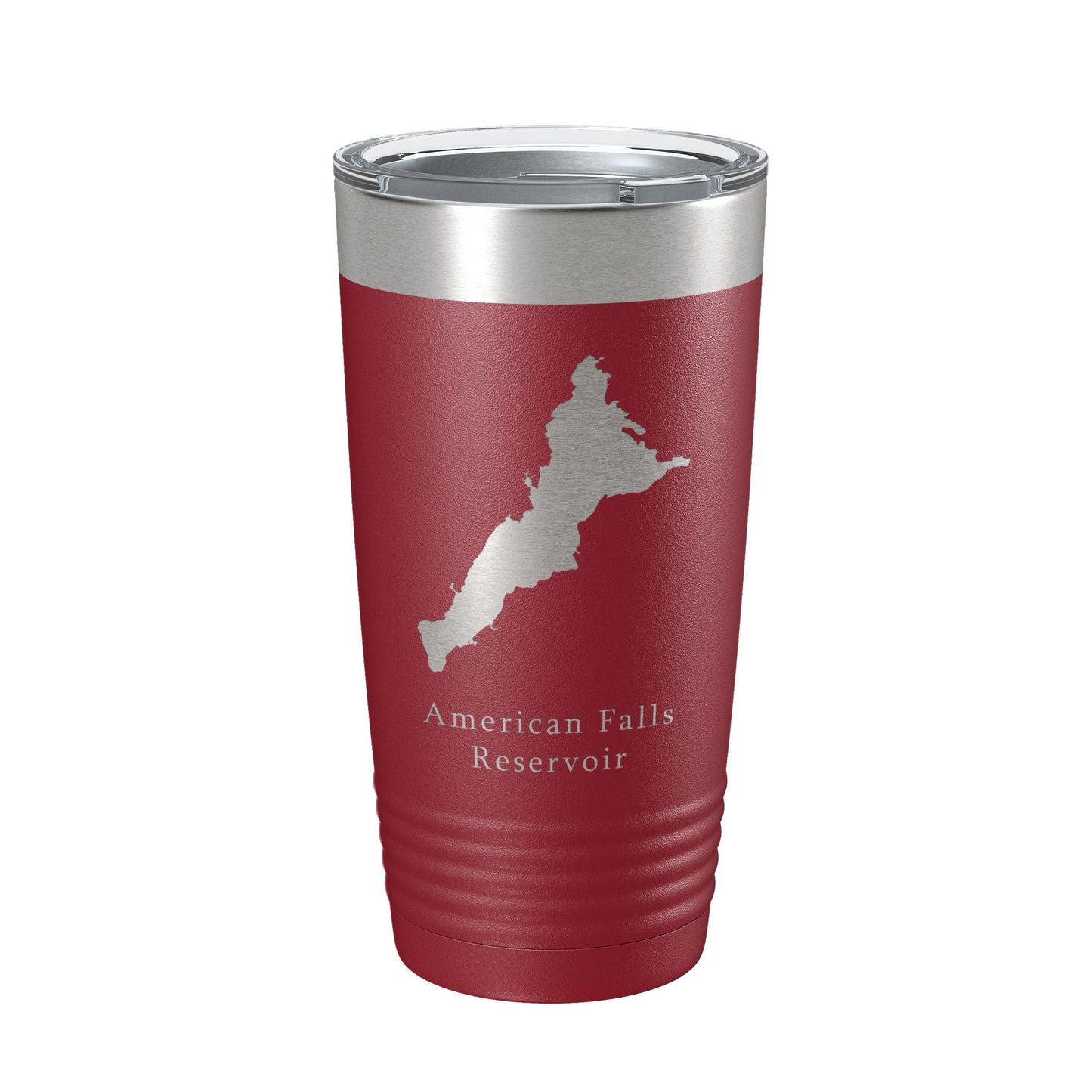American Falls Reservoir Tumbler Lake Map Travel Mug Insulated Laser Engraved Coffee Cup Snake River Idaho 20 oz-18