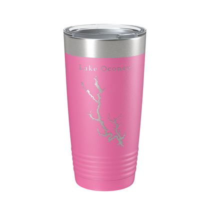 Lake Oconee Map Tumbler Travel Mug Insulated Laser Engraved Coffee Cup Georgia 20 oz-11