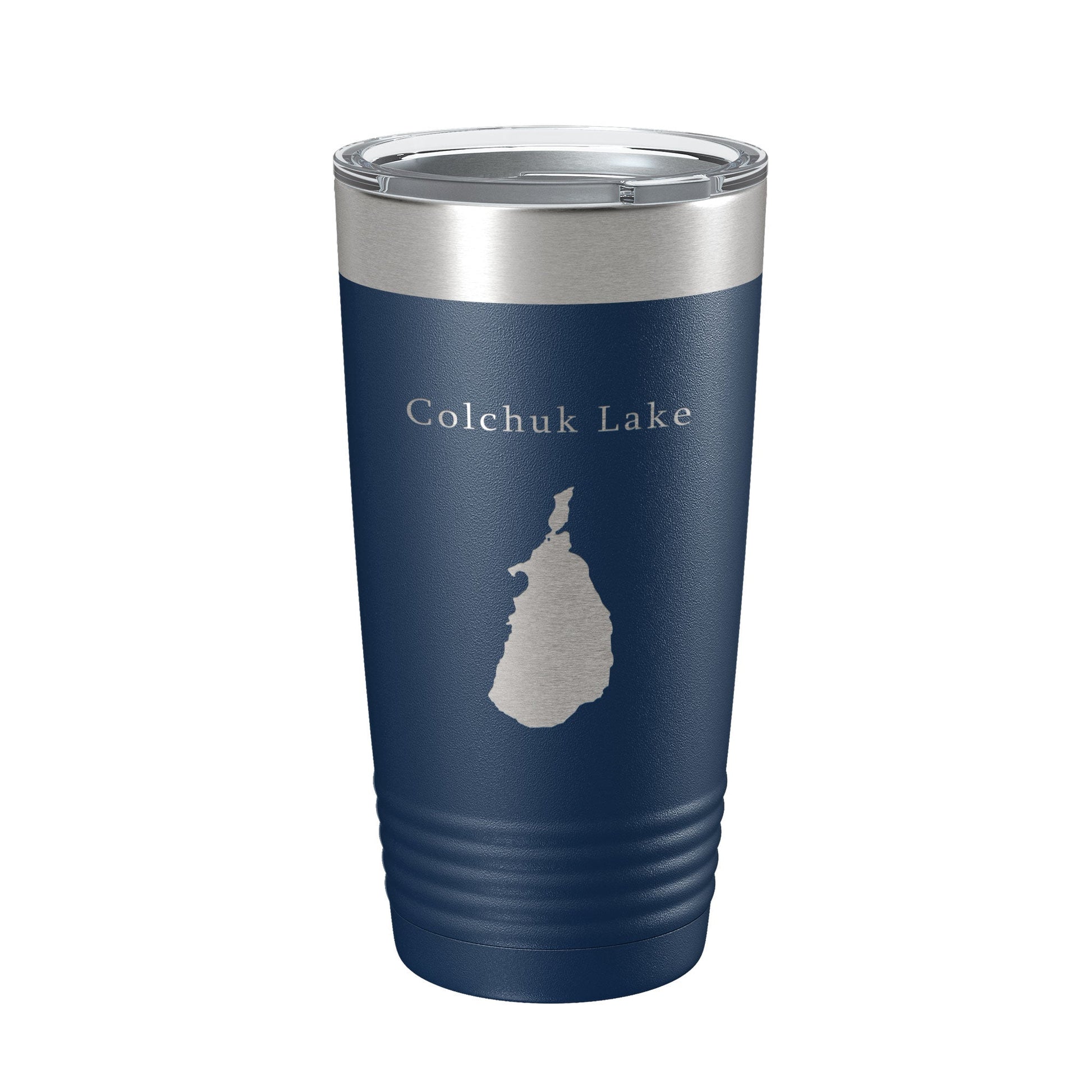 Colchuk Lake Map Tumbler Travel Mug Insulated Laser Engraved Coffee Cup Washington 20 oz-2